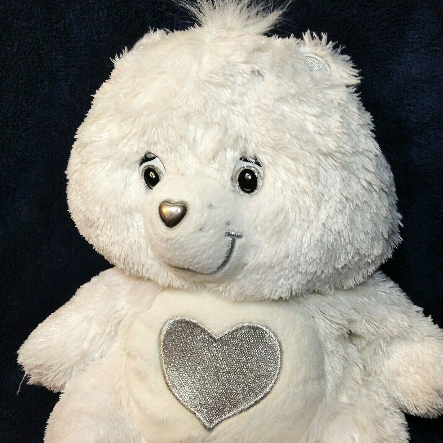 Care Bears Swarovski White Teddy 25th Anniversary Special Edition Crystal Eyes