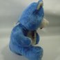 Vintage ETONE Teddy Bear Plush RARE White Blue Heart 14" Lovey Toy Soft Doll