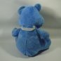 Vintage ETONE Teddy Bear Plush RARE White Blue Heart 14" Lovey Toy Soft Doll
