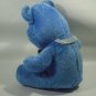 Vintage ETONE Teddy Bear Plush RARE White Blue Heart 14" Lovey Toy Soft Doll