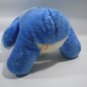 Vintage ETONE Teddy Bear Plush RARE White Blue Heart 14" Lovey Toy Soft Doll