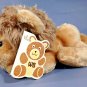 Wallace Berrie Cuddle Ups Lion LOVABLE Plush Vintage 1980 Bean Bag Toy Cat TAG
