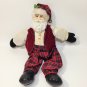 Santa Claus Doll Ceramic Face 1994 Four Star International 14" Cloth Body