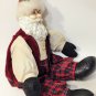 Santa Claus Doll Ceramic Face 1994 Four Star International 14" Cloth Body