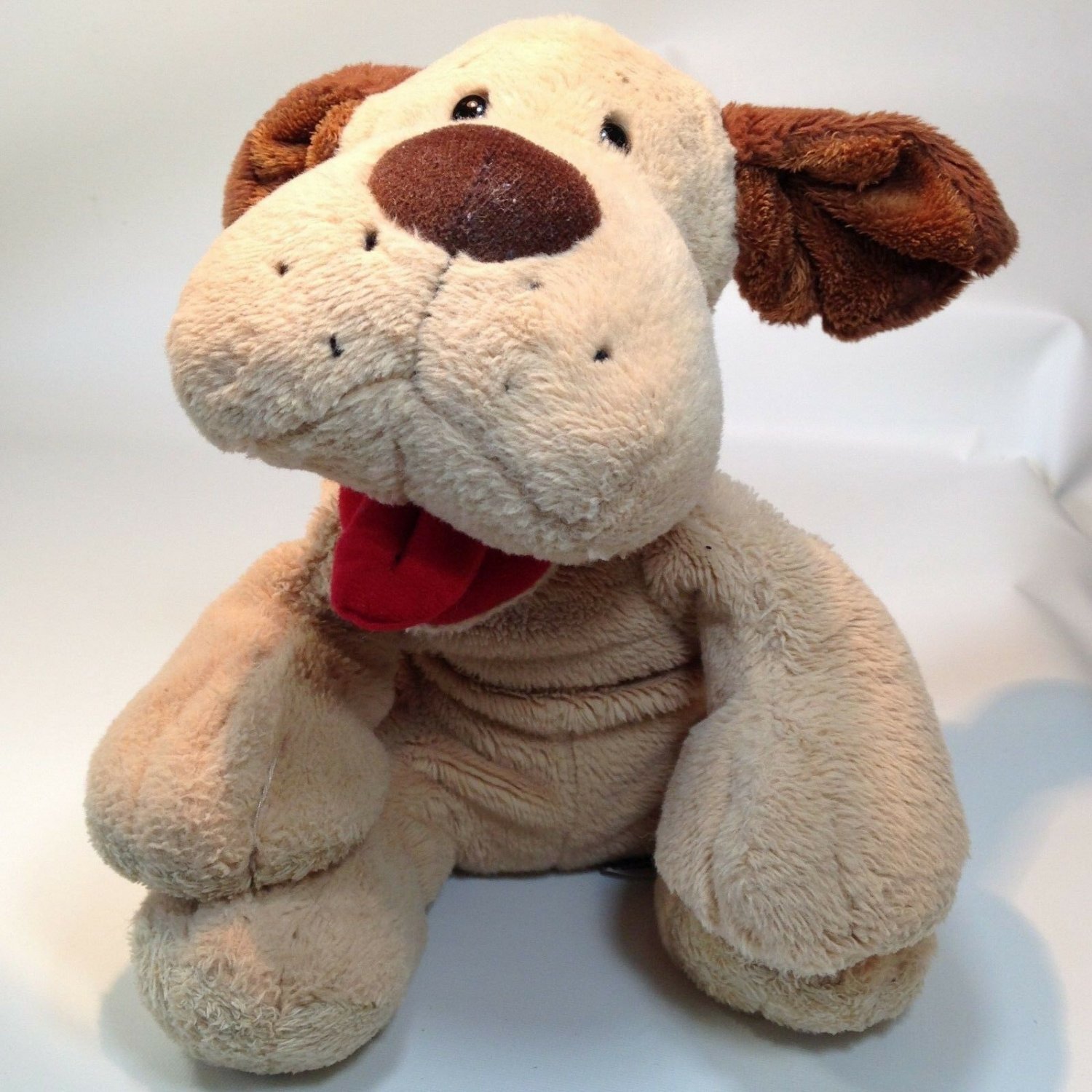 dark brown stuffed dog