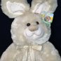 Fiesta Bunny Rabbit Plush Easter Furry Stuffed Animal GIFT TAG 15" Cream Color