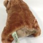 Vintage Teddy Bear Brown Plush Denville Creations Stuffed Animal Korea 10"
