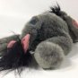Disney Eeyore Bean Bag Plush Pooh Friend Collectible Embroidered Eyes 15" Grey