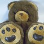 Teddy Bear Plush Semo Cuddlie Brown Stuffed 10.5" Sitting