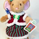 Applause Mouse Girl ELIZABETH Plush Holiday Stuffed Toy Red Velvet 51139 TAGS