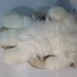 FIESTA Bunny Rabbit Plush Gray White Furry Stuffed Animal Lying 21" Lop Eared