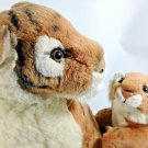 Fiesta Mother Tiger & Baby Cub Plush Cats Cuddle Stuffed Animal Realistic 18"