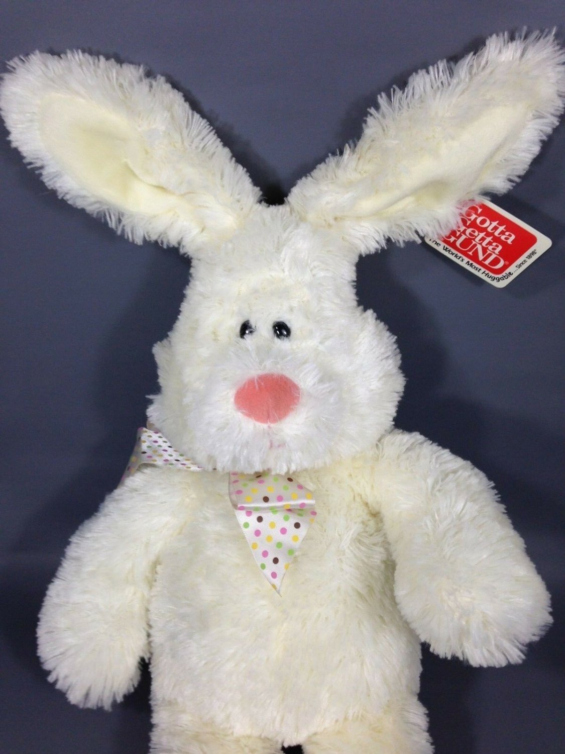 Gund Eggbert White Bunny Rabbit Rare Plush Exclusively For Boscovs 16 Nwt