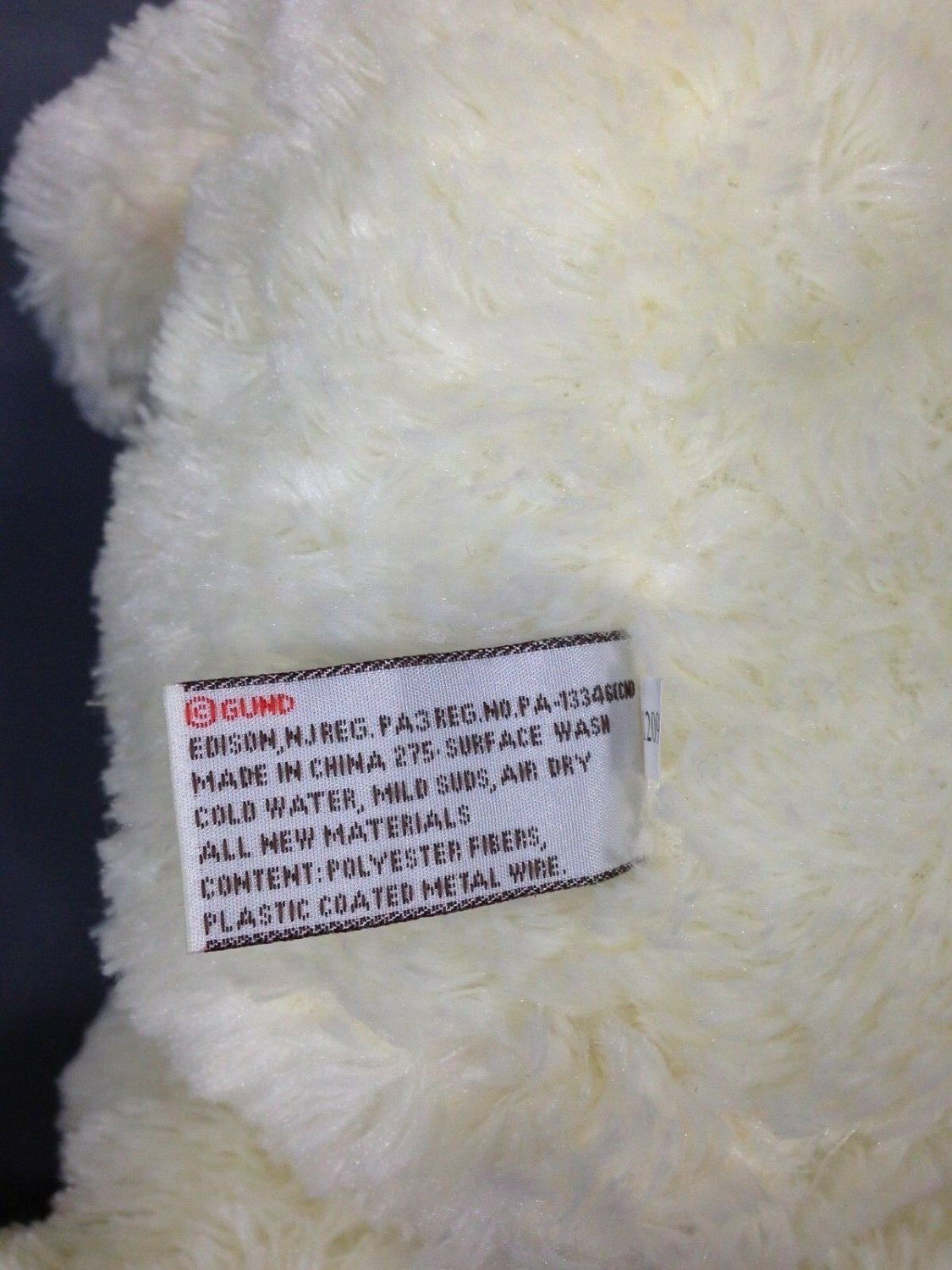 gund white bunny