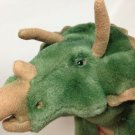 Vintage Gund Triceratops Dinosaur RARE Green Stuffed Plush HTF 13"