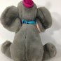 Disney Elephant DUMBO Plush Gray Stuffed Animal Grey Bean Bag Toy 12" Red Hat