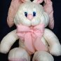 Commonwealth Hot Puffs Bunny Rabbit Plush Puffalump White Pink Stuffed Animal