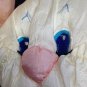 Commonwealth Hot Puffs Bunny Rabbit Plush Puffalump White Pink Stuffed Animal
