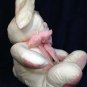 Commonwealth Hot Puffs Bunny Rabbit Plush Puffalump White Pink Stuffed Animal