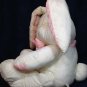 Commonwealth Hot Puffs Bunny Rabbit Plush Puffalump White Pink Stuffed Animal