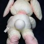 Commonwealth Hot Puffs Bunny Rabbit Plush Puffalump White Pink Stuffed Animal