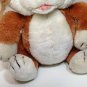 Vintage Mighty Star Plush Sitting Puppy Dog Brown Stuffed Animal 10" Korea #4514