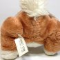 Vintage Mighty Star Plush Sitting Puppy Dog Brown Stuffed Animal 10" Korea #4514