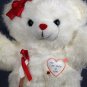 Dan Dee Teddy Bear Plush RARE Vintage All We Need Is Love White Stuffed ANimal