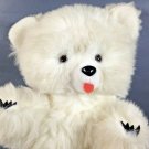 Vintage White Teddy Bear Plush Parisi Creations Furry Stuffed Animal 16" Claws Vintage White Teddy Bear Plush Parisi Creations Furry Stuffed Animal 16" Claws