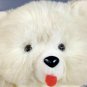 Vintage White Teddy Bear Plush Parisi Creations Furry Stuffed Animal 16" Claws