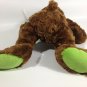 Bunny Rabbit Plush Atico Brown Green Stuffed Animal Hare Polka Dot Bow Toy 12"