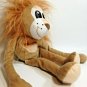Idea Nuova Plush Lion Brown Soft Floppy Stuffed Animal Long Legs Embroidered 15"