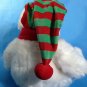 White Teddy Bear MERRY Ty Classic Plush Stuffed Animal Beanie 2004 - 12"
