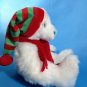 White Teddy Bear MERRY Ty Classic Plush Stuffed Animal Beanie 2004 - 12"