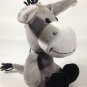 Bobble Head Gray Donkey Plush Sears Hoffman Estates Stuffed Grey Animal 6" Toy
