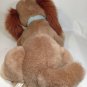 Disney Lady & the Tramp Cocker Spaniel Dog Lady RARE Brown Plush Lying 15"