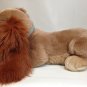 Disney Lady & the Tramp Cocker Spaniel Dog Lady RARE Brown Plush Lying 15"