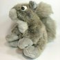 Gray Squirrel Soft Fluffy Tail Life Like Plush Toy Grey Furry Stuffed Animal 9"