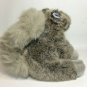 Gray Squirrel Soft Fluffy Tail Life Like Plush Toy Grey Furry Stuffed Animal 9"