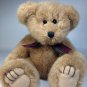 Wishpets Theodore Plush Teddy Bear Brown Stuffed Animal 1998 Plaid Bow -12"