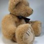 Wishpets Theodore Plush Teddy Bear Brown Stuffed Animal 1998 Plaid Bow -12"