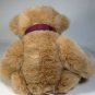 Wishpets Theodore Plush Teddy Bear Brown Stuffed Animal 1998 Plaid Bow -12"