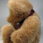 Wishpets Theodore Plush Teddy Bear Brown Stuffed Animal 1998 Plaid Bow -12"