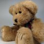 Wishpets Theodore Plush Teddy Bear Brown Stuffed Animal 1998 Plaid Bow -12"