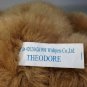 Wishpets Theodore Plush Teddy Bear Brown Stuffed Animal 1998 Plaid Bow -12"