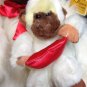 White Ape Gorilla Monkey Goffa Plush Mother & Baby Large Furry Animal 15" Tag
