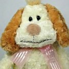 Shaggy Retriever Plush Dog Floppy Puppy Bean Bag Cocker Spaniel 15" Pink Bow Shaggy Retriever Plush Dog Floppy Puppy Bean Bag Cocker Spaniel 15" Pink Bow