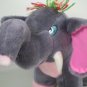 Pink Ears ELEPHANT Stuffed Plush Vintage Soft Things 18" Gray Grey White Tusks
