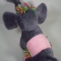 Pink Ears ELEPHANT Stuffed Plush Vintage Soft Things 18" Gray Grey White Tusks