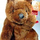 Fiesta Teddy Bear Plush Brown 11" Sitting Paw Bear Grizzly Stuffed Animal w/ Bow